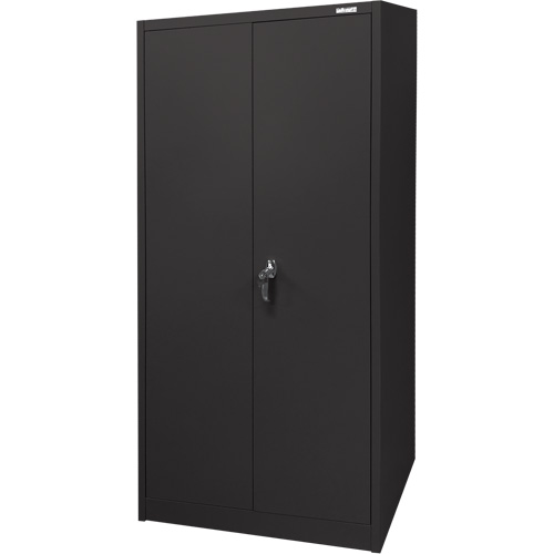 Storage Cabinet, Steel, 4 Shelves, 66" H x 30" W x 15" D, Black Nia-Chem Ltd.