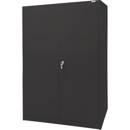 Storage Cabinet, Steel, 4 Shelves, 78" H x 48" W x 24" D, Black Nia-Chem Ltd.
