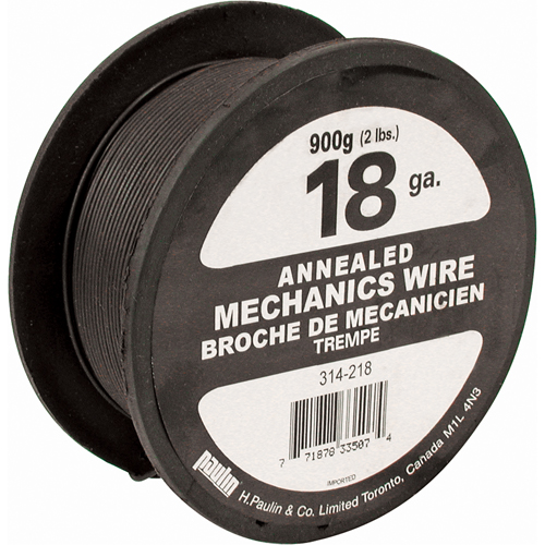 Fil &agrave; paqueter, Recuit noir, Cal. 18 Nia-Chem Ltd.
