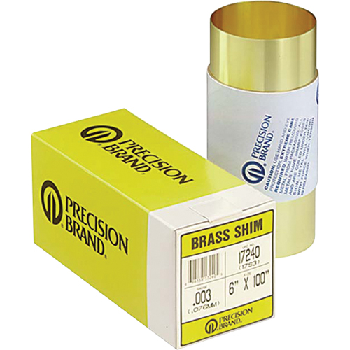 Slotted Shim Assortments, 3" L x 0.001"- 0.125" Thickness, 3" W, Stainless Steel Nia-Chem Ltd.