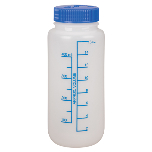 Bouteilles &agrave; large ouverture, Ronde, 16 oz, Plastique Nia-Chem Ltd.