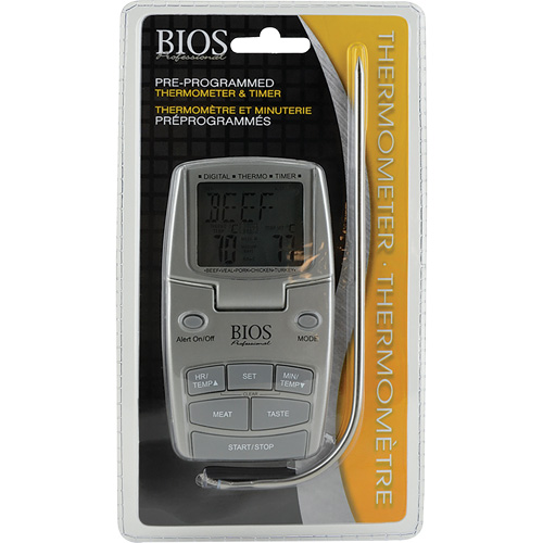 Meat Thermometer, Contact, Digital, 14-392°F (10-200°C) Nia-Chem Ltd.