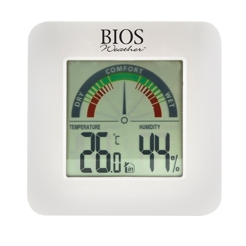 Indoor Hygrometers with BIOS Comfort Scale, Contact, Digital, -58-158°F (-50-70°C) Nia-Chem Ltd.
