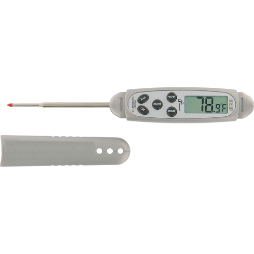 Waterproof Stem Thermometer, Contact, Digital, -40.0-450.0°F (-40.0-230.0°C) Nia-Chem Ltd.