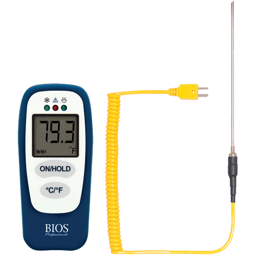 Food Thermometer with HACCP Check, Contact, Digital, -83.2 - 1999°F (-64 to 1400°C) Nia-Chem Ltd.