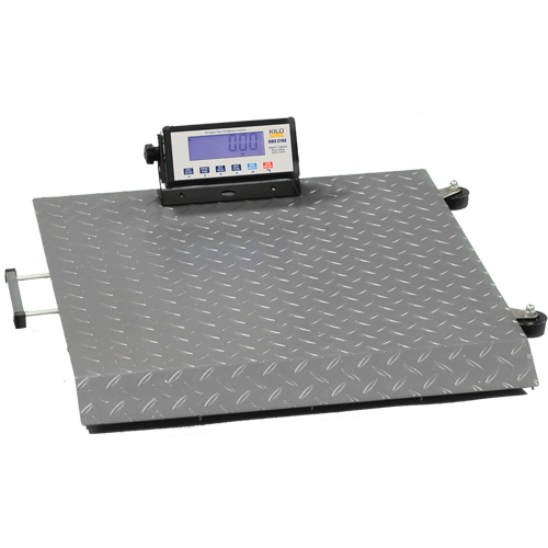 Mobile Platform Scale, 660 lbs. / 300 kg Capacity, 30" L x 30" W Nia-Chem Ltd.