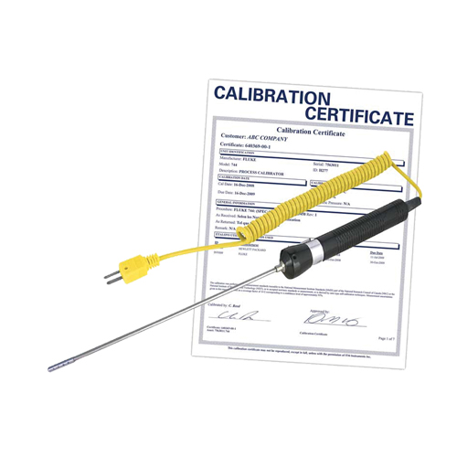 Sonde thermocouple pour l'air/gaz avec certificat de calibration, 900 °C (1652°F) Temp. max. Nia-Chem Ltd.