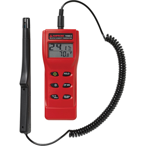 Appareil de mesure de l'humidit&eacute; relative et de la temp&eacute;rature THWD-5, 0,0% - 100% RH, 14°- 140° F ( -10° - 60° C ) Nia-Chem Ltd.