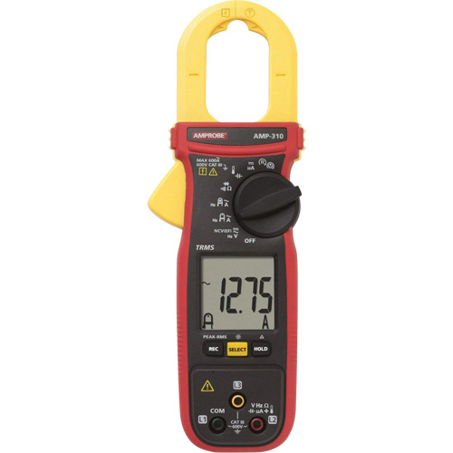 Multim&egrave;tre &agrave; pince TRMS pour entretien de moteur AMP-310, Tension c.a./c.c., Courant c.a. Nia-Chem Ltd.