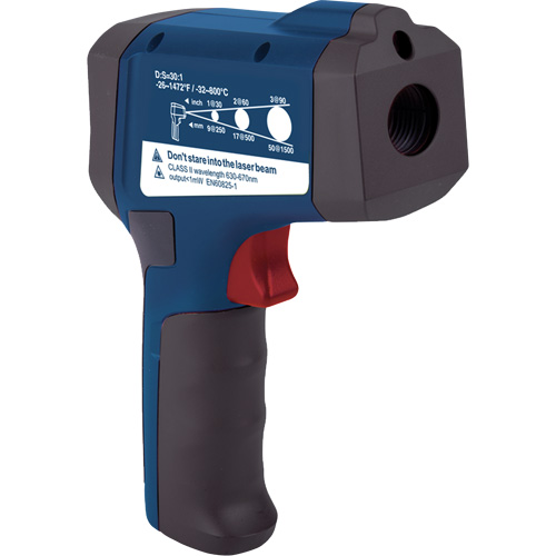 Professional Infrared Thermometer, -26 - 1472° F ( -32 - 800° C ), 30:1, Adjustable Emmissivity Nia-Chem Ltd.