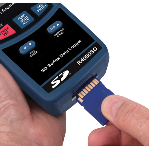 Thermo-Anemometer, Data Logging, 0.4 to 30.0 m/sec Air Velocity Range Nia-Chem Ltd.