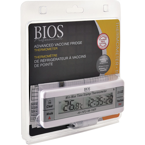 Vaccine Thermometer, Contact, Digital, -50-70°F (-58-158°C) Nia-Chem Ltd.