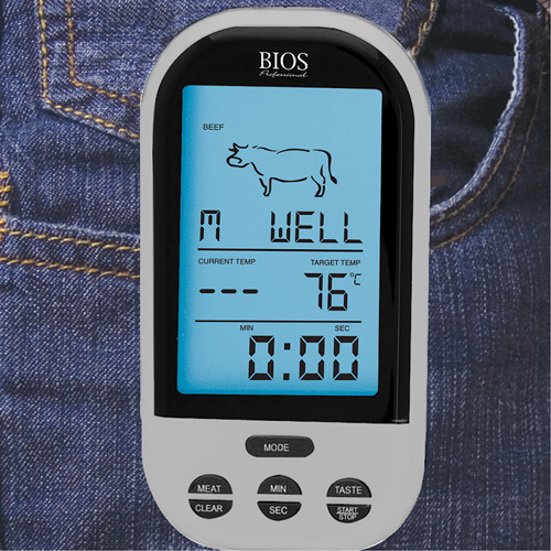 Wireless Meat & Poultry Thermometer, Contact, Digital, 32-482°F (0-250°C) Nia-Chem Ltd.