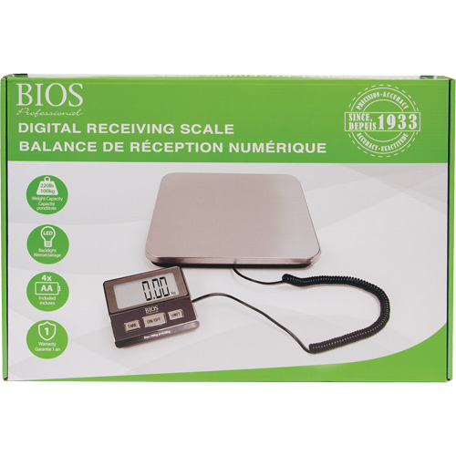 Balance de r&eacute;ception num&eacute;rique, Capacit&eacute; 220 lb, Graduations 1 lb Nia-Chem Ltd.