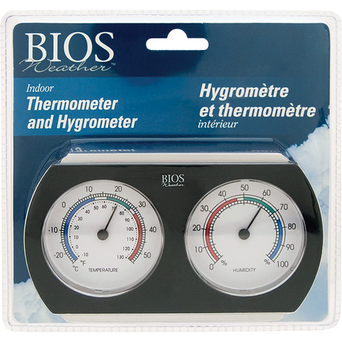 Indoor Thermometer/Hygrometer, 10°- 130° F ( -25° - 55° C ) Nia-Chem Ltd.