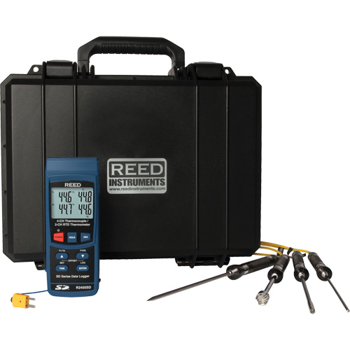 N&eacute;cessaire de thermom&egrave;tre thermocouple &agrave; enregistrement de donn&eacute;es Nia-Chem Ltd.