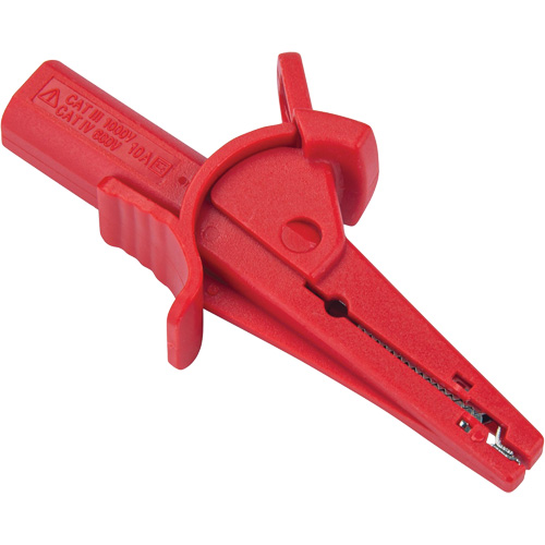Pince crocodile rouge pour le v&eacute;rificateur disolement haute tension R5002 Nia-Chem Ltd.