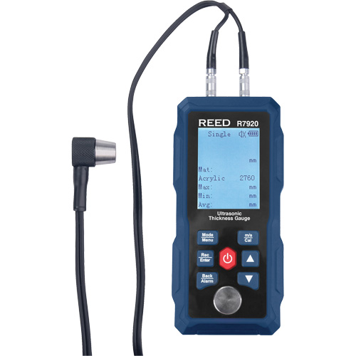Thickness Gauge, Digital Display, Ultrasound, 0.04" - 11.8" (1 mm - 300 mm) Range Nia-Chem Ltd.