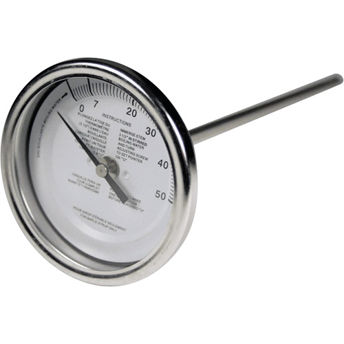 Thermom&egrave;tre &agrave; tige sirop d'&eacute;rable 5", Contact, Analogique Nia-Chem Ltd.