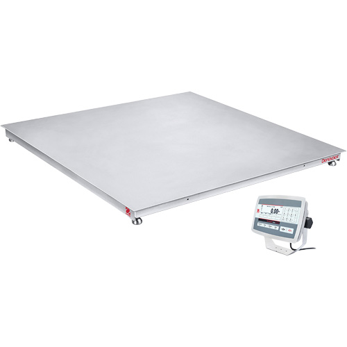 DEFENDER 5000 Washdown Floor Scale, 5000 lbs. Capacity, 48" W x 48" L Nia-Chem Ltd.