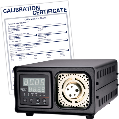 Bloc d'&eacute;talonnage &agrave; sec avec certificat d'&eacute;talonnage Nia-Chem Ltd.