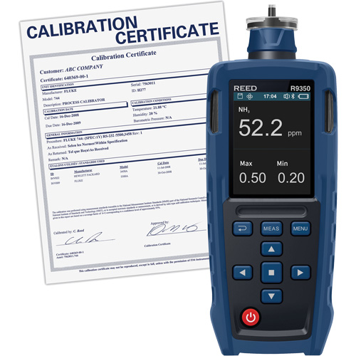 Gas Detector with Traceable Calibration Certificate Nia-Chem Ltd.