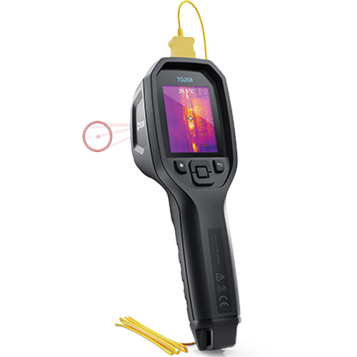 Cam&eacute;ra d'imagerie thermique IR 24:1 avec laser Bullseye et thermocouple de type K, 160 x 120 pixels, -10° - 45°C (14° - 113°F), 70 mK Nia-Chem Ltd.