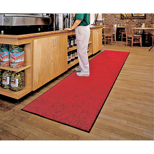 Tapis ColorStar, Essuie-pieds, 3' x 5' x 3/8", Rouge/noir Nia-Chem Ltd.