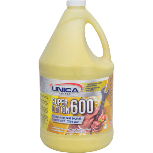 Super 600 Antiseptic Soap, Pumice, 4 L, Bottle, Peach Nia-Chem Ltd.