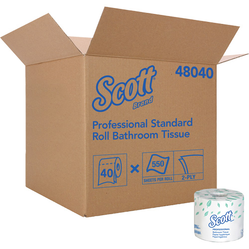 Scott&reg; Bathroom Tissue, 2 Ply, 550 Sheets/Roll, White Nia-Chem Ltd.