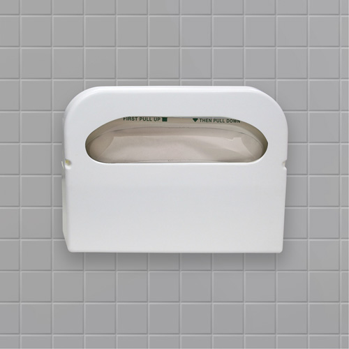 Distributeur de couvre-si&egrave;ges de toilettes pli&eacute;s en deux Health Gards Nia-Chem Ltd.