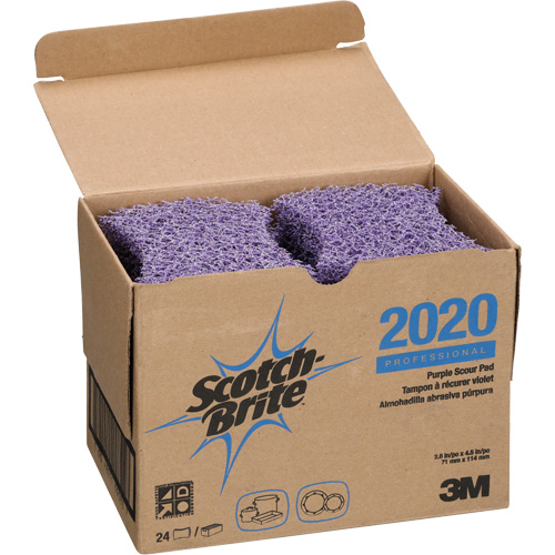 Scotch-Brite Purple Scour Pad, 4-1/2" L x 2-4/5" W Nia-Chem Ltd.