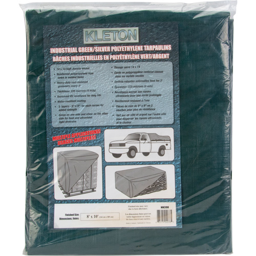 Tarp, Heavy-Duty, Green, 10' x 8' x 9 mils Nia-Chem Ltd.