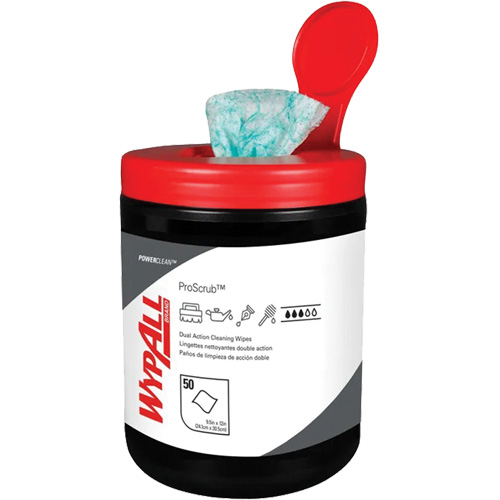 Lingettes nettoyantes &agrave; double action Wypall, 50 lingettes, 12" x 10-1/2" Nia-Chem Ltd.