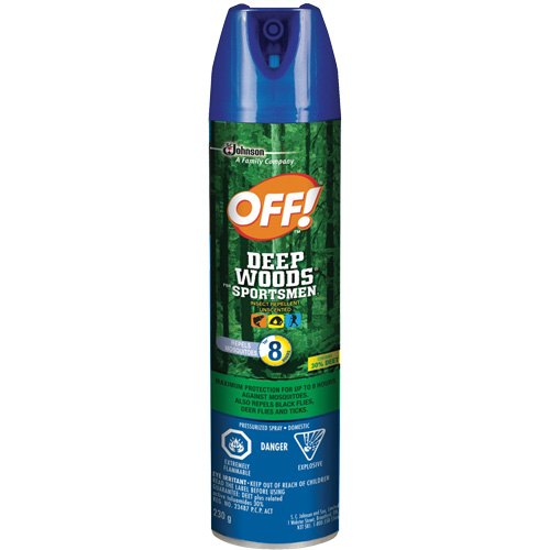 Insectifuge pour sportifs Off! R&eacute;gions sauvages, DEET &agrave; 30 %, A&eacute;rosol, 230 g Nia-Chem Ltd.