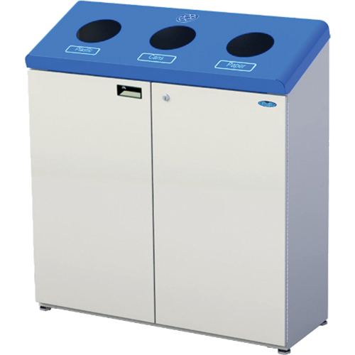 Stand Alone Recycling Stations, Bulk, Steel, 53.1 US Gal. Nia-Chem Ltd.
