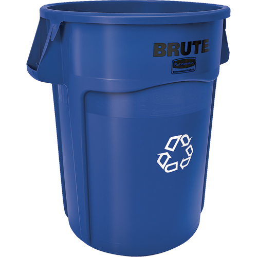 Contenants ronds pour le recyclage BRUTE, Vrac, Plastique, 44 gal. US Nia-Chem Ltd.