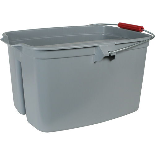 Double Utility Pail, 5 US Gal. (20 qt.) Capacity, Grey Nia-Chem Ltd.