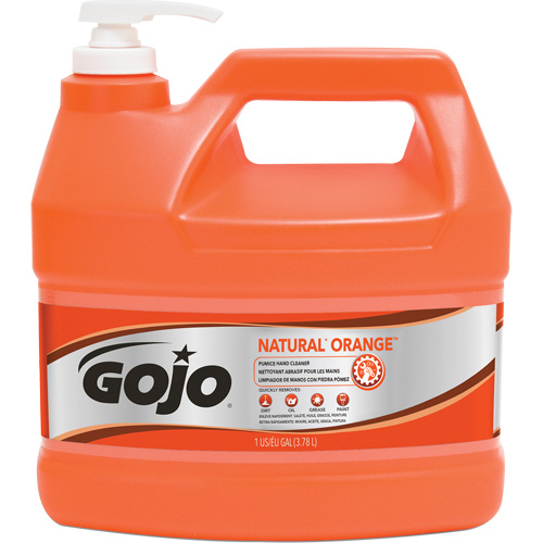 Nettoyant &agrave; mains Natural Orange, Pierre ponce, 3,78 L, Bouteille &agrave; pompe, Agrumes/Orange Nia-Chem Ltd.