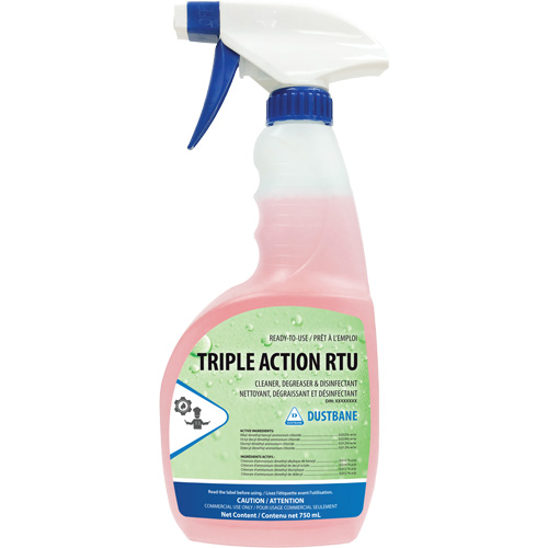 Triple Action - Cleaner, Degreaser, and Disinfectant, 750 ml, Trigger Bottle Nia-Chem Ltd.