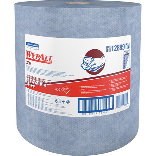 Essuie-tout X90 jumbo en rouleau, Robuste, 12-1/5" lo x 12-2/5" la Nia-Chem Ltd.