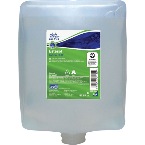 Savon pour les mains, les cheveux et le corps Estesol PURE, Cr&egrave;me, 4 L, Recharge, Fraîcheur Nia-Chem Ltd.