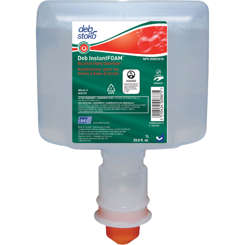 D&eacute;sinfectant InstantFOAM, 1000 ml, Cartouche de recharge, 72 alcool Nia-Chem Ltd.
