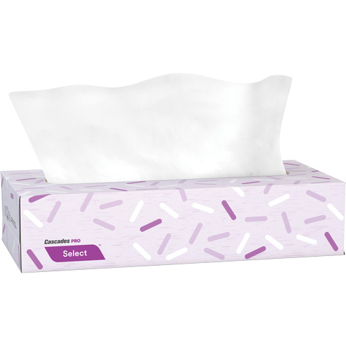 Pro Select Facial Tissue, 2 Ply, 7.3" L x 8.1" W, 100 Sheets/Box Nia-Chem Ltd.