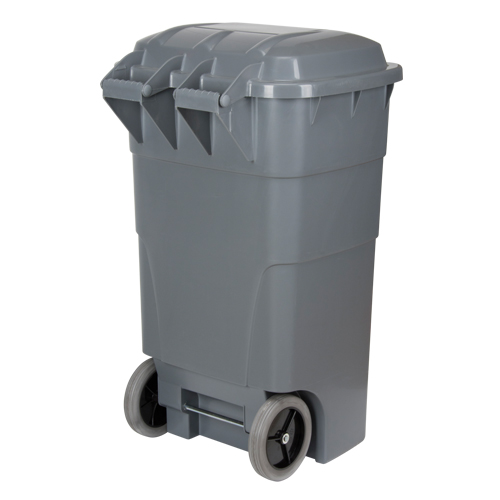 Bac d'ordures roulant, Poly&eacute;thyl&egrave;ne, 65 gal. US Nia-Chem Ltd.