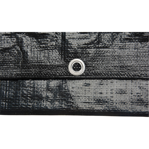 B&acirc;che, Usage industriel l&eacute;ger, Noir, 6' x 8' x 8 mils Nia-Chem Ltd.