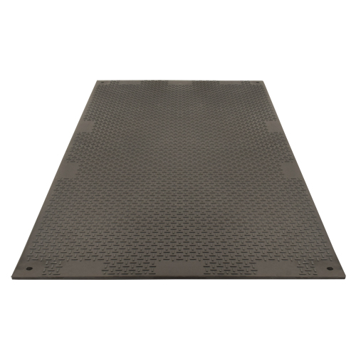 Medium-Duty Ground Protection, 4' x 8', Fiberglass/Polypropylene, Textured, Black Nia-Chem Ltd.