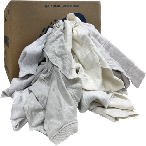 Wiping Rags, Fleece, White, 20 lbs. Nia-Chem Ltd.
