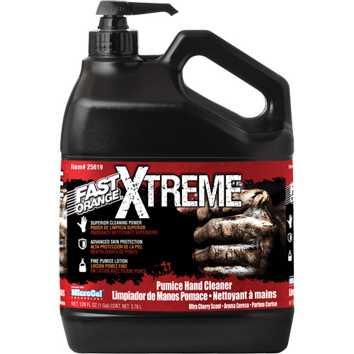 Nettoyant professionnel pour les mains Xtreme, Pierre ponce, 3,78 L, Bouteille &agrave; pompe, Cerise Nia-Chem Ltd.