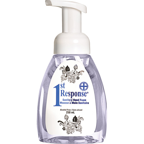 1st Response&reg; Sanitary Hand Foam, Liquid, 250 ml, Pump Bottle, Unscented Nia-Chem Ltd.